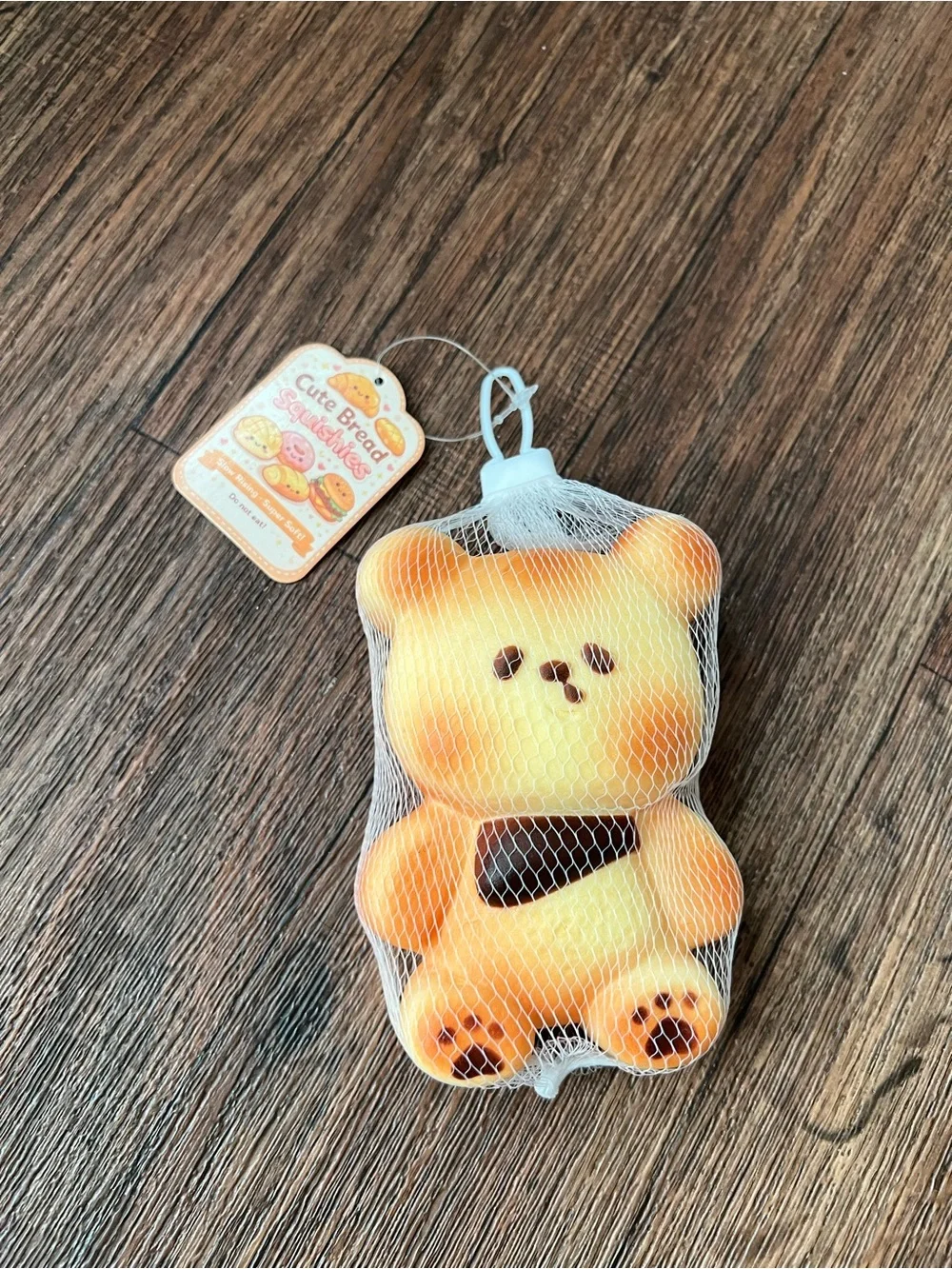 🧸🍞 Cute Bread Bear Squishy | Stress Relief Fidget Toy | New